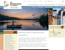 Tablet Screenshot of pourvoirielanaudiere.com